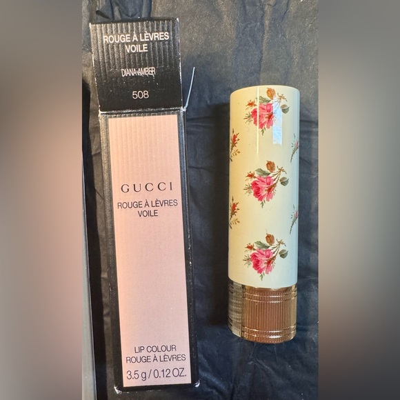 🆕 NIB GUCCI - Rouge A Levres Voile Lip Colour - #508 Diana Amber 3.5g/0.12oz - Picture 13 of 13